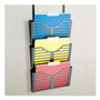 Officemate Filing System w/Hanger Set, 3 Pockets, Letter, 28 x 13 1/2 x 4 3/4, Charcoal View Product Image