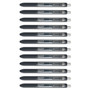 Paper Mate InkJoy Retractable Gel Pen, Micro 0.5mm, Black Ink/Barrel, Dozen View Product Image