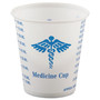 Dart Paper Medical & Dental Graduated Cups, 3oz, White/Blue, 100/Bag, 50 Bags/Carton View Product Image