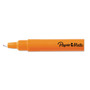 Paper Mate Handwriting Triangular Plastic Point Pen, 0.7mm, Black Ink, Orange Barrel, 24/Pack View Product Image