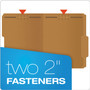 Pendaflex Kraft Folders with Two Fasteners, 2/5-Cut Tabs, Right of Center, Letter Size, Kraft, 50/Box View Product Image