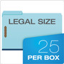 Pendaflex Heavy-Duty Pressboard Folders w/ Embossed Fasteners, Legal Size, Blue, 25/Box View Product Image