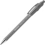 Paper Mate FlexGrip Ultra Retractable Ballpoint Pen, 1mm, Black Ink, Black/Gray Barrel, Dozen View Product Image