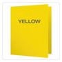 Oxford Twin-Pocket Folders with 3 Fasteners, Letter, 1/2" Capacity, Yellow, 25/Box View Product Image