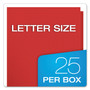 Oxford Twin-Pocket Folders with 3 Fasteners, Letter, 1/2" Capacity, Red, 25/Box View Product Image