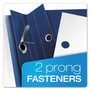 Oxford Premium Paper Clear Front Cover, 3 Fasteners, Letter,  Blue, 25/Box View Product Image