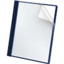 Oxford Premium Paper Clear Front Cover, 3 Fasteners, Letter, Blue, 25/Box View Product Image