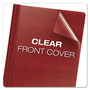 Oxford Premium Paper Clear Front Cover, 3 Fasteners, Letter, Red, 25/Box View Product Image