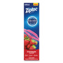 Ziploc Double Zipper Storage Bags, 1 gal, 1.75 mil, 9.6" x 12.1", Clear, 228/Carton View Product Image