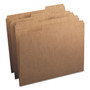 Smead Heavyweight Kraft File Folders, 1/3-Cut Tabs, Letter Size, 11 pt. Kraft, 100/Box View Product Image