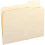 Smead Reinforced Tab Manila File Folders, 1/3-Cut Tabs, Right Position, Letter Size, 11 pt. Manila, 100/Box View Product Image