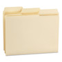 Smead SuperTab Reinforced Guide Height Top Tab Folders, 1/3-Cut Tabs, Letter Size, 11 pt. Manila, 100/Box View Product Image
