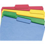 Smead WaterShed/CutLess File Folders, 1/3-Cut Tabs, Letter Size, Assorted, 100/Box View Product Image