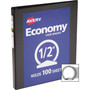 Avery Economy View Binder with Round Rings , 3 Rings, 0.5" Capacity, 11 x 8.5, Black, (5705) View Product Image