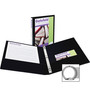 Avery Economy View Binder with Round Rings , 3 Rings, 0.5" Capacity, 11 x 8.5, Black, (5705) View Product Image