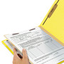 Smead Colored Top Tab Classification Folders, 1 Divider, Letter Size, Yellow, 10/Box View Product Image