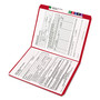 Smead Reinforced Top Tab Colored File Folders, Straight Tab, Letter Size, Red, 100/Box View Product Image