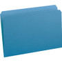 Smead Reinforced Top Tab Colored File Folders, Straight Tab, Legal Size, Blue, 100/Box View Product Image