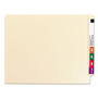 Smead Heavyweight Manila End Tab Folders, 9.5" Front, Straight Tab, Letter Size, 100/Box View Product Image