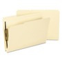 Smead Top Tab Manila Expansion 2-Fastener Folders, 1/3-Cut Tabs, Legal Size, 50/Box View Product Image