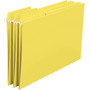 Smead FasTab Hanging Folders, Letter Size, 1/3-Cut Tab, Yellow, 20/Box View Product Image