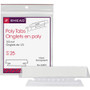 Smead Poly Index Tabs and Inserts For Hanging File Folders, 1/3-Cut Tabs, White/Clear, 3.5" Wide, 25/Pack View Product Image