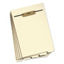 Smead Stackable Folder Dividers w/ Fasteners, 1/5-Cut End Tab, Letter Size, Manila, 50/Pack View Product Image