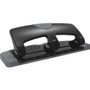 Swingline 20-Sheet SmartTouch Three-Hole Punch, 9/32" Holes, Black/Gray View Product Image