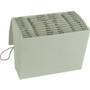 Smead 100% Recycled Colored Expanding Files, 12 Sections, 1/12-Cut Tab, Letter Size, Green Tea View Product Image