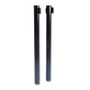 Tatco Adjusta-Tape Crowd Control Posts Only, Steel, 40" High, Black, 2/Box View Product Image