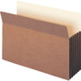Smead Redrope TUFF Pocket Drop-Front File Pockets w/ Fully Lined Gussets, 5.25" Expansion, Legal Size, Redrope, 10/Box View Product Image