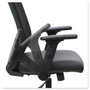 Alera EB-T Series Synchro Mid-Back Flip-Arm Chair, Supports up to 275 lbs, Black Seat/Black Back, Black Base View Product Image