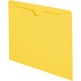 Smead Colored File Jackets with Reinforced Double-Ply Tab, Straight Tab, Letter Size, Yellow, 100/Box View Product Image