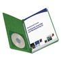 Smead Side Opening Press Guard Report Cover, Prong Fastener, Letter, Green View Product Image