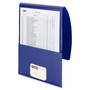 Smead Organized Up Poly Stackit Folders, Letter, 1" Capacity, Dark Blue, 5/Pack View Product Image