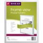 Smead Frame View Poly Two-Pocket Folder, 11 x 8 1/2, Clear/Oyster, 5/Pack View Product Image