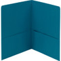 Smead Two-Pocket Folder, Textured Paper, Teal, 25/Box View Product Image