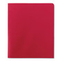 Smead Lockit Two-Pocket Folder, Textured Paper, 11 x 8 1/2, Red, 25/Box View Product Image