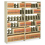 Tennsco Snap-Together Steel Six-Shelf Closed Starter Set, 36w x 12d x 76h, Sand View Product Image