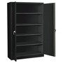 Tennsco Assembled Jumbo Steel Storage Cabinet, 48w x 18d x 78h, Black View Product Image