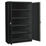 Tennsco Assembled Jumbo Steel Storage Cabinet, 48w x 24d x 78h, Black View Product Image