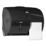 Tork Twin Bath Tissue Roll Dispenser for OptiCore, 11.06 x 7.18 x 8.81, Black View Product Image