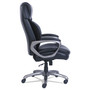 SertaPedic Cosset Big and Tall Executive Chair, Supports up to 400 lbs., Black Seat/Black Back, Slate Base View Product Image