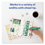 Avery MARKS A LOT Regular Desk-Style Permanent Marker, Broad Chisel Tip, Green, Dozen, (7885) View Product Image