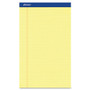 Ampad Perforated Writing Pads, Wide/Legal Rule, 8.5 x 11.75, Canary, 50 Sheets, Dozen TOP20220 View Product Image