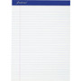 Ampad Perforated Writing Pads, Wide/Legal Rule, 8.5 x 11.75, White, 50 Sheets, Dozen TOP20320 View Product Image