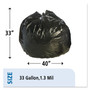 Stout by Envision Total Recycled Content Plastic Trash Bags, 33 gal, 1.3 mil, 33" x 40", Brown/Black, 180/Carton View Product Image