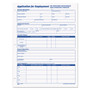 TOPS Employee Application Form, 8 3/8 x 11, 50/Pad, 2/Pack View Product Image