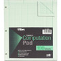 TOPS Engineering Computation Pads, 5 sq/in Quadrille Rule, 8.5 x 11, Green Tint, 100 Sheets TOP35500 View Product Image