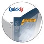 Stride QuickFit Round-Ring View Binder, 3 Rings, 3" Capacity, 11 x 8.5, White View Product Image